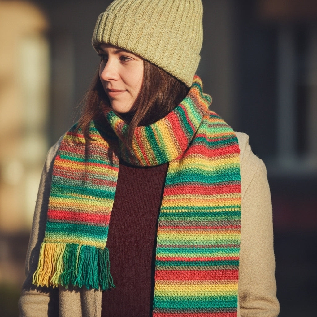 Wrapped in Warmth Crochet Scarf Pattern (PDF Download)