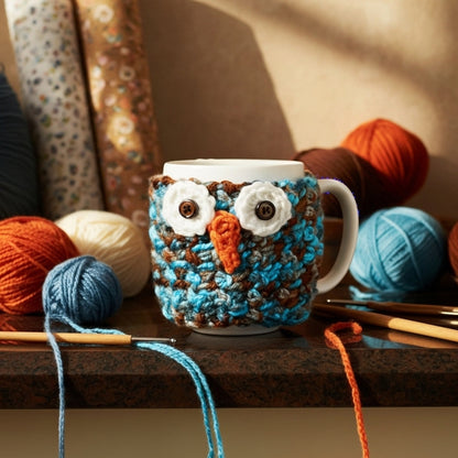 Woodland Owl Cup Cozy Pattern (PDF Download)