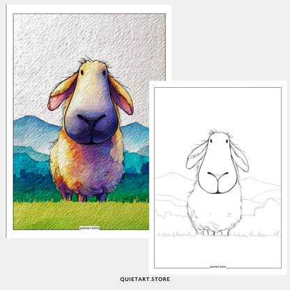 33 Funny Farm Animals Printable Coloring Pages (PDF Download)