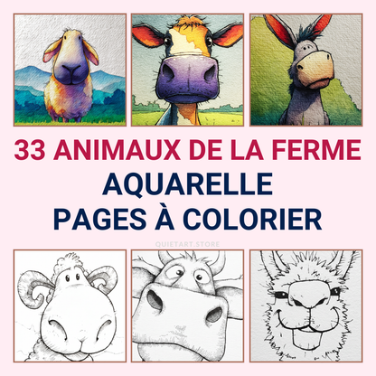 33 Funny Farm Animals Printable Coloring Pages (PDF Download)