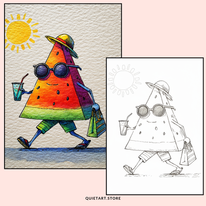 60 Fruits & Veggies Besties Printable Coloring Pages (PDF Download)