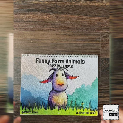 Funny Farm Animals Calendar 2027 (Physical Product) | Wall Calendar