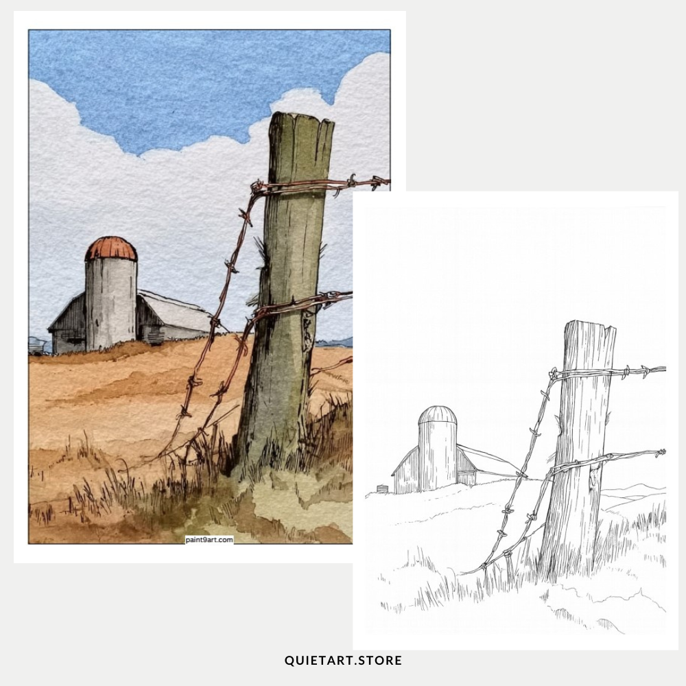 15 Storybook Watercolor Printable Coloring Pages (PDF Download)