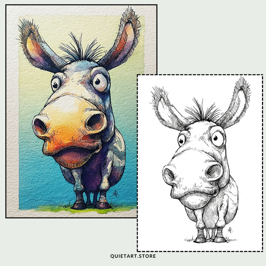 60 Disegni di Animali Selvatici da Colorare ad Acquerello Stampabili (Download PDF)