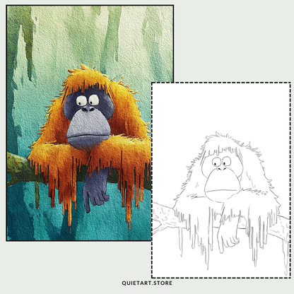 60 Wild Animals Watercolor Printable Coloring Pages (PDF Download)